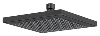 Верхний душ с шарнирным соединением 20 см Remer 359SSCFPX, черный брашированный хром