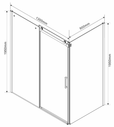 Душевой уголок Vincea Como VSR-1C9013CLB