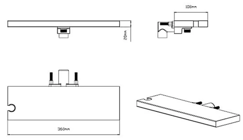 Душевая система Vincea Inspire VSFW-433TI5RMB