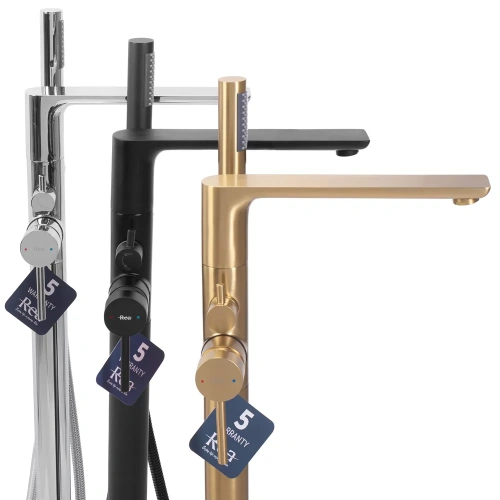 Смеситель для ванны Rea Flores black B2711