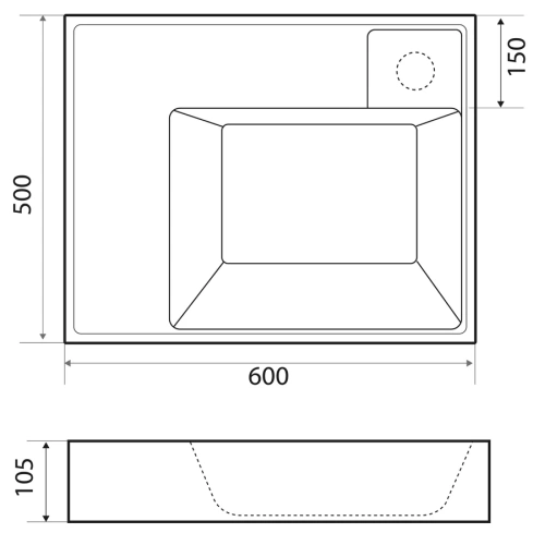 Умывальник Madera Vega 50
