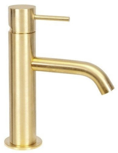 Смеситель для раковины Remer X Style X12DO, золото глянцевое