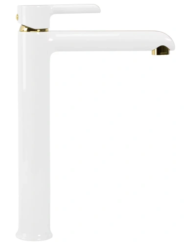 Смеситель для умывальника Rea Melia white gold B2709