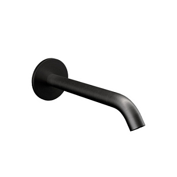 Излив настенный 16 см Remer X Style 91XCFP, черный брашированный хром