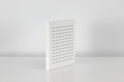 Верхний душ с шарнирным соединением 20 см Remer 359SSBOX, белый матовый