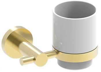 Стакан настенный Nemo NM-01021BG brush gold