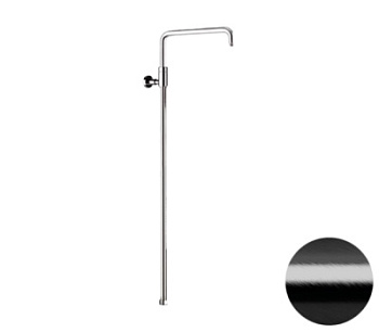 Душевая колонна телескопическая Remer 330A7DCESDEVCFP, черный брашированный хром