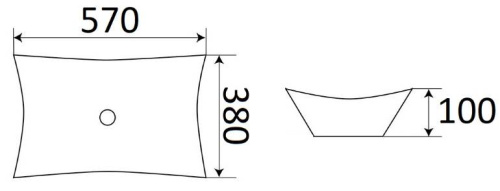 Умывальник CeramaLux 7701B