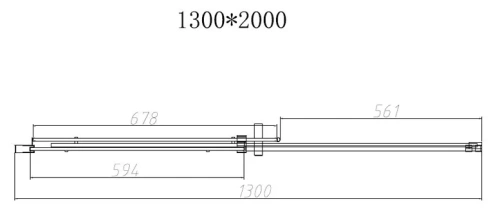Душевая дверь Vincea Dice VDS-4D130CLB