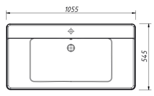 Тумба напольная Caprigo Jersey 105 34314-SF025