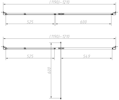 Душевой уголок Vincea Slim-N VSR-4SNP1012CL