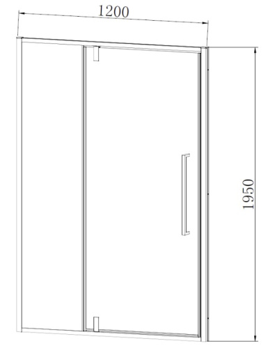 Душевая дверь Vincea Slim-N VDP-4SN120CLGM