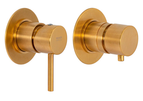 Смеситель для душа Remer X Style X96D3BG, золото брашированное