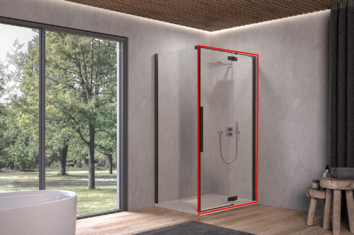 Душевая дверь Kolpa-San Polaris D 90-R silver brill transparent 515440