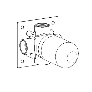 Дивертор на 3 потока воды Carimali W21802CR