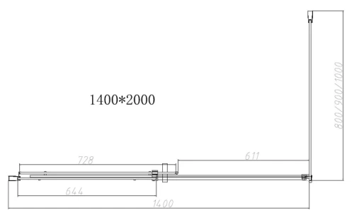 Душевой уголок Vincea Dice VSR-4D1014CL