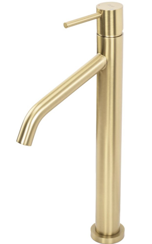 Смеситель для умывальника Rea Level gold matt B6217
