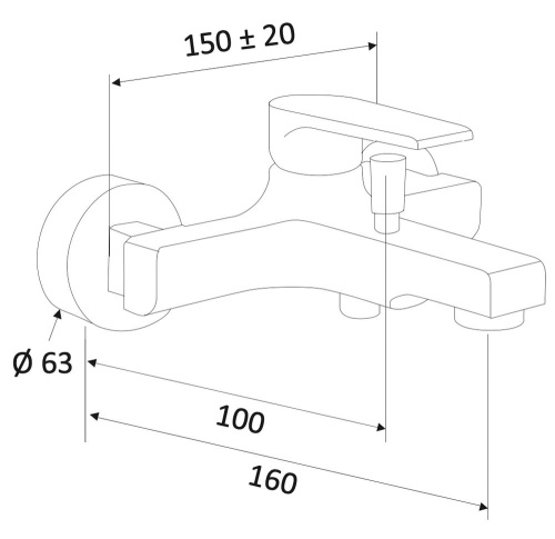 Смеситель для ванны Mariani Artic B14212AT00