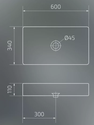Умывальник Gid Mnc595