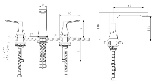 Смеситель для раковины Nemo Prima NM-1315-MB matte black