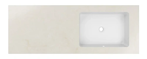 Столешница с интегрированной раковиной Vincea VWTB-4LX140QBG-R