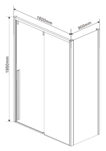 Душевой уголок Vincea Lugano VSR-1L9016CL-1