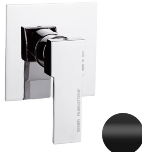 Смеситель для душа Remer Qubika Q30NO, черный матовый