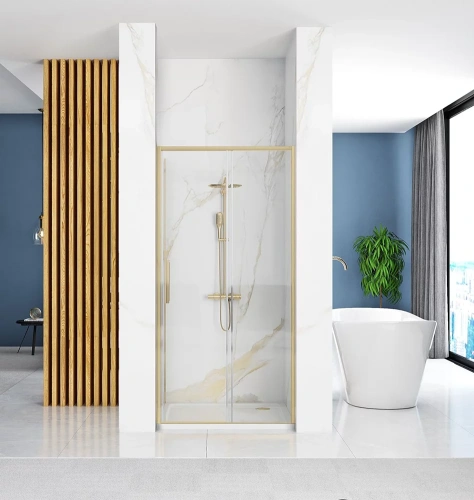Душевая дверь Rea Rapid Slide gold matt 120 K4709