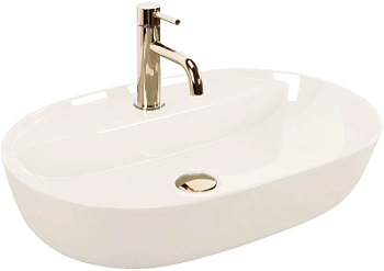 Умывальник Rea Aura 61 Ecru Shiny U4589