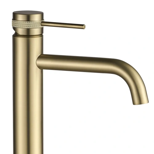Смеситель для умывальника Rea Lungo Grip gold matt B6896