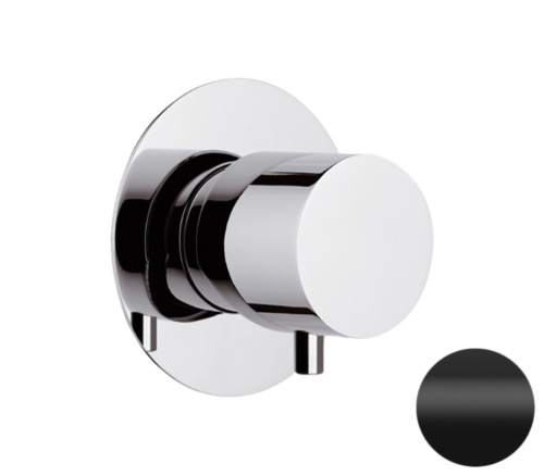 Дивертер на 3 выхода Remer X Style N93DEV3NO, черный матовый