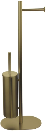 Напольная стойка с бумагодержателем и ёршиком Vivi Felice F0411 ORO OPACO