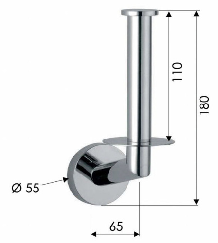 Бумагодержатель Remer Guest GS62CR