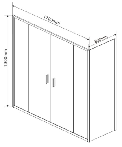 Душевой уголок Vincea Garda VSR-1G29017CL