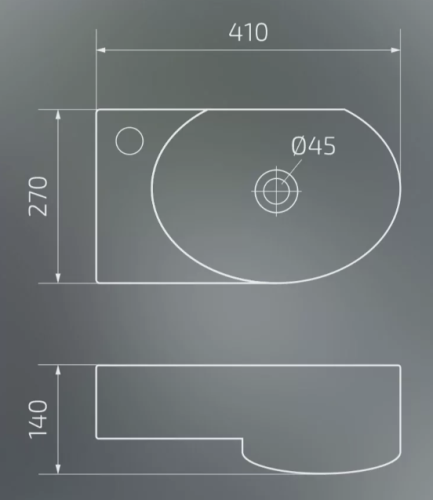Умывальник Gid N9273R