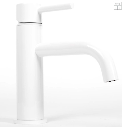 Смеситель для умывальника Rea Lungo White Matt B4401