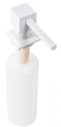 Дозатор для мыла Rea white square BAT-05010
