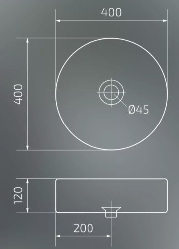 Умывальник Gid N9424