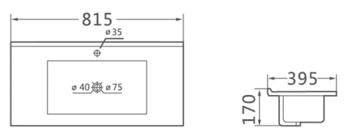 Раковина Vincea VBS-13980S1