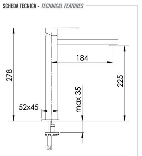 Смеситель для раковины Remer Q-Design QD10LXL