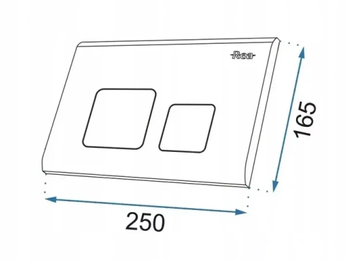 Кнопка смыва Rea тип F chrome E019A