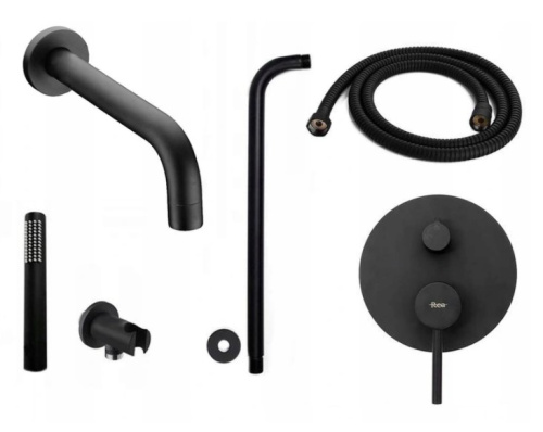Душевая система Rea Lungo Black P4112