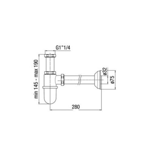Сифон Caprigo 99-120-crm