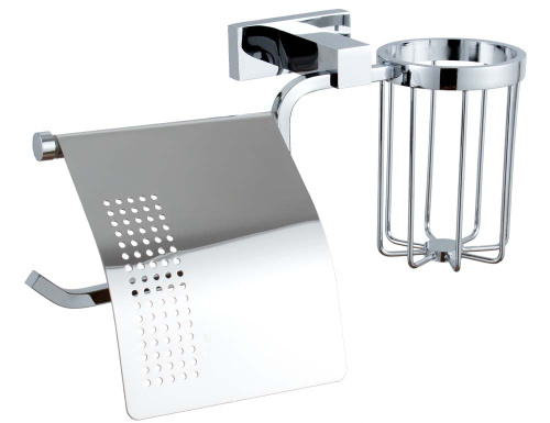 Бумагодержатель с держателем освежителя воздуха Vivi Felice Exclusivo B1007-S