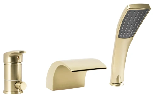 Смеситель для ванны Rea Riven gold matt B0494