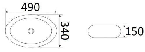 Умывальник CeramaLux 433SS