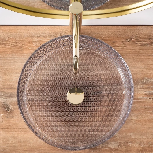 Умывальник Rea Cristal 39 Grey U8880