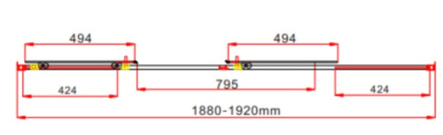 Душевая дверь Vincea Garda VDS-1G2190CH