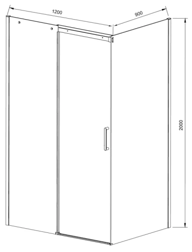 Душевой уголок Vincea Dice VSR-4D9012CL