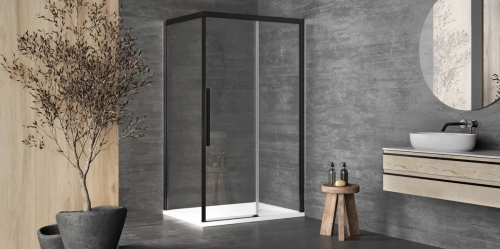 Душевой уголок Kolpa-San Libra DW 120X80-R black transparent 517360